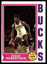 1974-75 Topps Oscar Robertson Milwaukee Bucks #55 A76