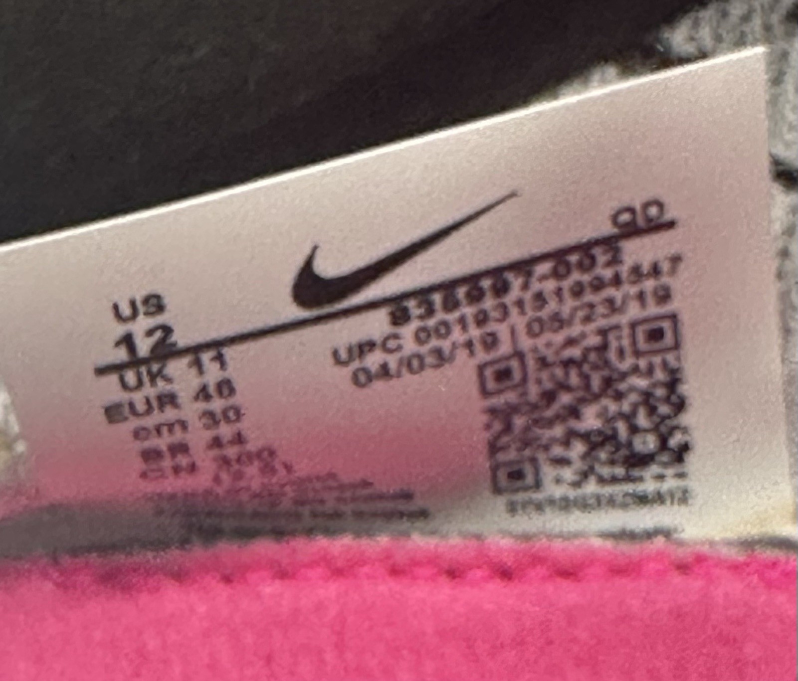 Nike Zoom Victory 3 Sz 12 Pure Platinum Pink Blast Running Spike Shoe 835997-002 thumbnail 12