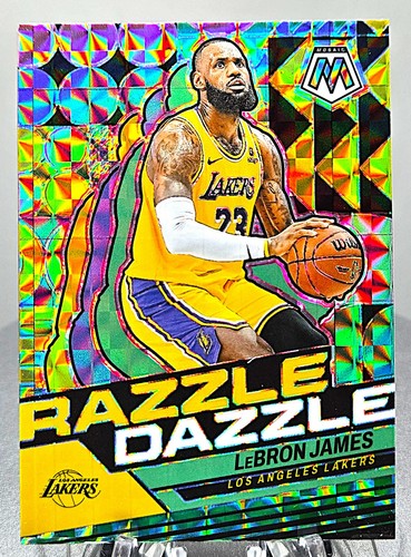 LeBron James #12 2023 Panini Mosaic Razzle Dazzle card