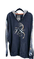 Legendary Whitetails Gray Camo Hoodie Sweatshirt Men's Small Original Deer Gear