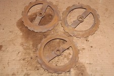 3 Cast Iron Planter Plates - Part # 309432