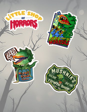Little Shop Of Horrors Horror Movie 4pc Stickers Pack