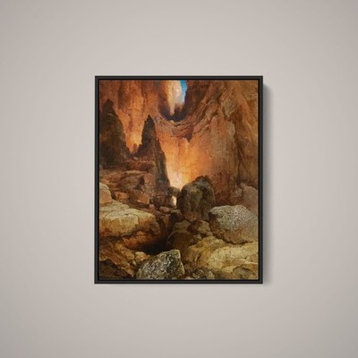 Thomas Moran - A Side Canyon, Grand Canyon of Arizona - Paper or Canvas