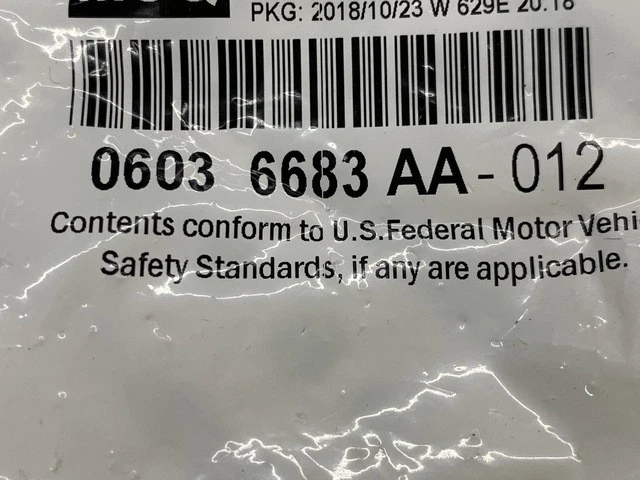 Jeep Wrangler 2007-15 luz trasera tuerca de bloqueo OEM 6036683AA Foto 4 de 4