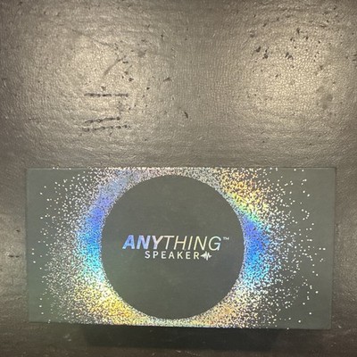 Anything Speaker Model Mini Wireless Clip-On Metal Cylinder Speaker 3W, Black