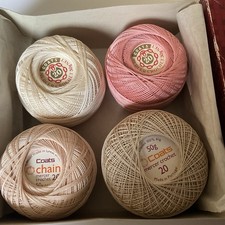 200 GRAM BOX OF COATS MERCER CROCHET COTTON / THREAD NO 20