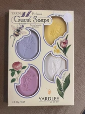 YARDLEY Vintage Assorted Perfumed Guest Soaps Set 4 Bars NIB
