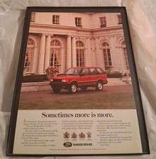 Land Rover Range Rover Framed Print Ad 1997 8.5x11