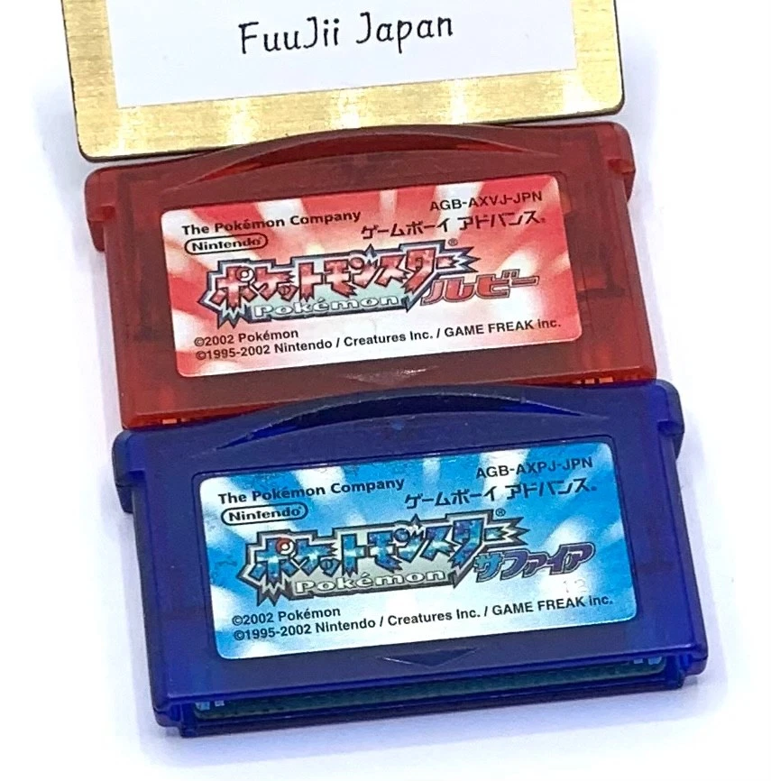 Pokemon Ruby Sapphire set Nintendo Gameboy Advance GBA Japanese Lot Cleaned - Image 3 of 4