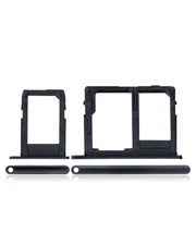Replacement Sim Card Tray Compatible Samsung Galaxy J8 J810 Black - 2 Piece Set