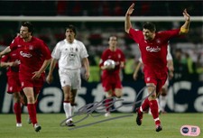 STEVEN GERRARD SIGNED LIVERPOOL FC LEGEND 12x8 PHOTO (ACG CERT AG18124)