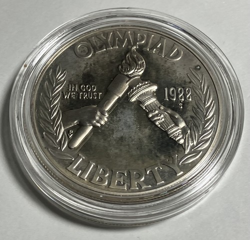 1988-S Olympics Commemorative Proof Silver Dollar Mint packaging w/ COA & sleeve - Picture 2 of 7