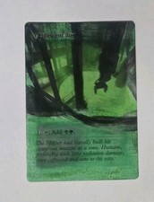 MTG - Viridescent Bog - Fallout (PIP)  ALTERED 