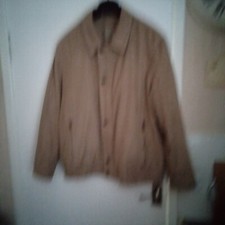 GENTS .  BUGATTI .  VINTAGE  FAUX  SUEDE  BLOUSON  JACKET  IN  DARK  BEIGE .