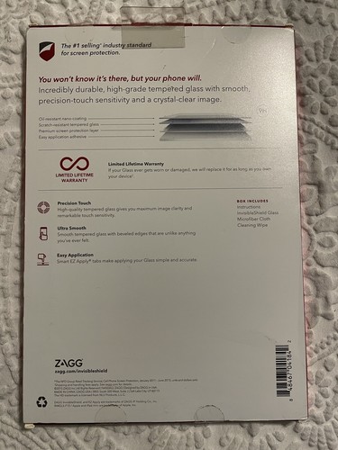 ZAGG Invisible Shield Tempered Glass Screen Protector Made for Apple iPad Mini 4 - Picture 2 of 2