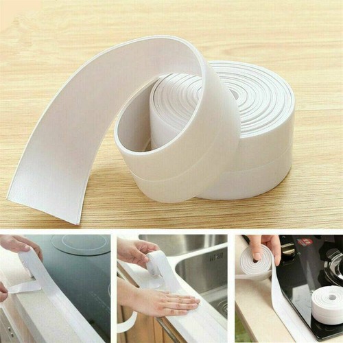 UK Bath Wall Sealing Strip SelfAdhesive Kitchen Caulk Tape Bath Sink Basin Edge - Picture 7 of 15