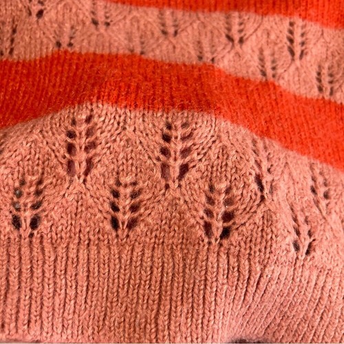 Boden striped mohair fuzzy sweater girls kids 3–4 years cut out soft winter - Picture 6 of 14