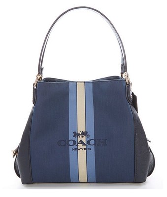 coach horse and carriage jacquard edie 31 shoulder bag