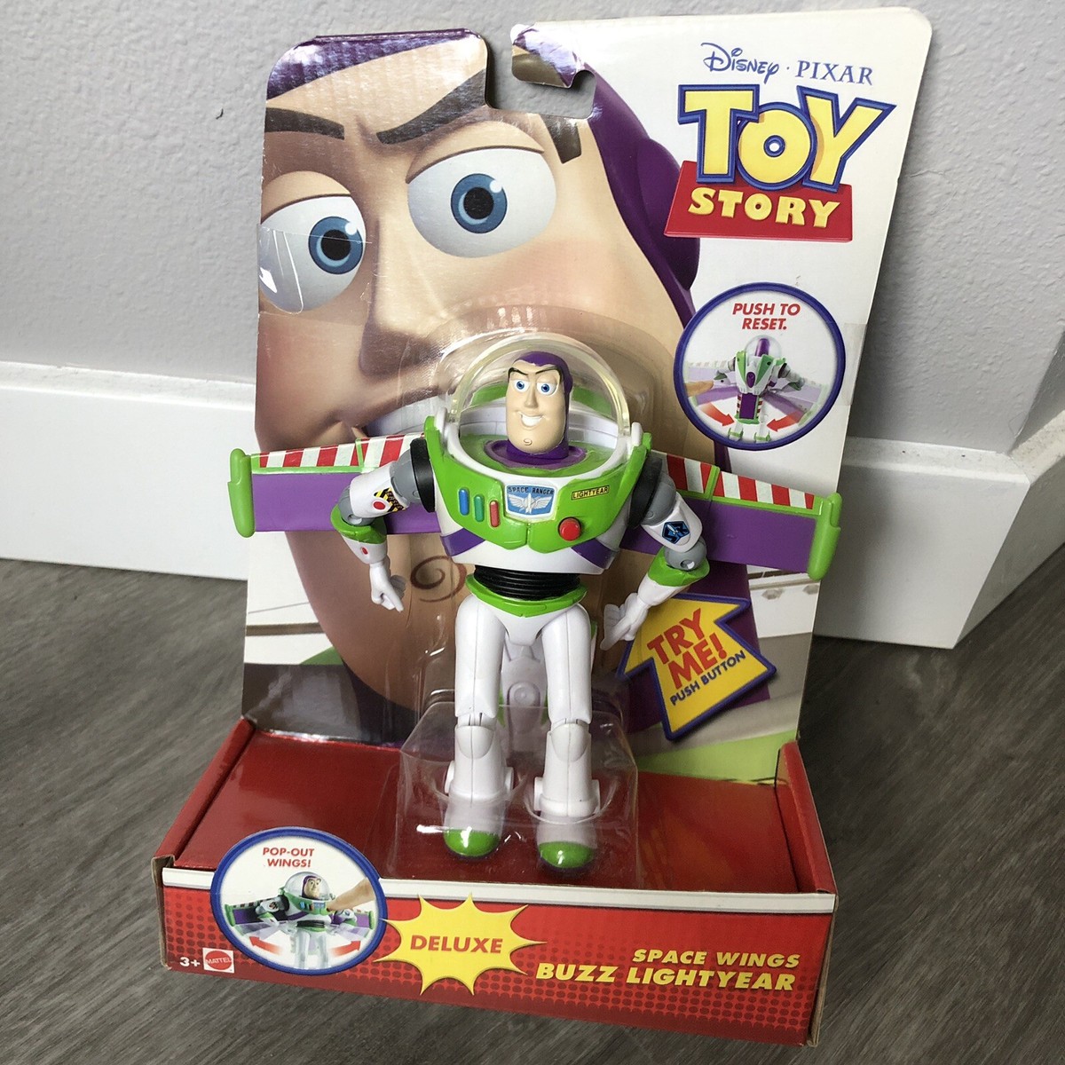 Mattel Y7505 Toy Story Deluxe Space Ranger Buzz Lightyear Figure
