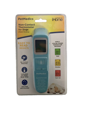 iHome PetMedics Dog Thermometer, Non-Contact Accurate Temperature Fast Easy