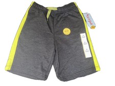 New Cat  Jack Gray Stripe Youth Boys Drawstring Fleece Shorts Sz 4/5 Kids
