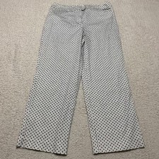 Talbots Womens sz 8 Pants Multicolor Floral Cropped Mid Rise Straight Stretch