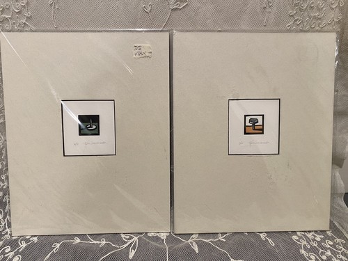 Ken Swanson 2er Set Linolschnitt Drucke "Schraube" & "Nagel" signiert nummeriert mattiert 8x10 - Bild 2 von 11