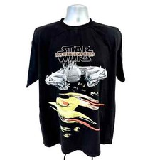 Star Wars Trade Federation Droid Fighter Lucas Film Rare Vintage 90s T-Shirt-L