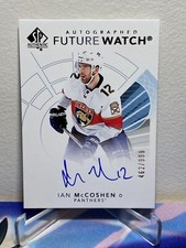 2017-18 UD SP AUTHENTIC IAN MCCOSHEN #172 FUTURE WATCH ROOKIE AUTO 462/999