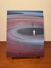 Arsenal Handicraft Wood Screen Print 8x10 Glow in the Dark Outer Space