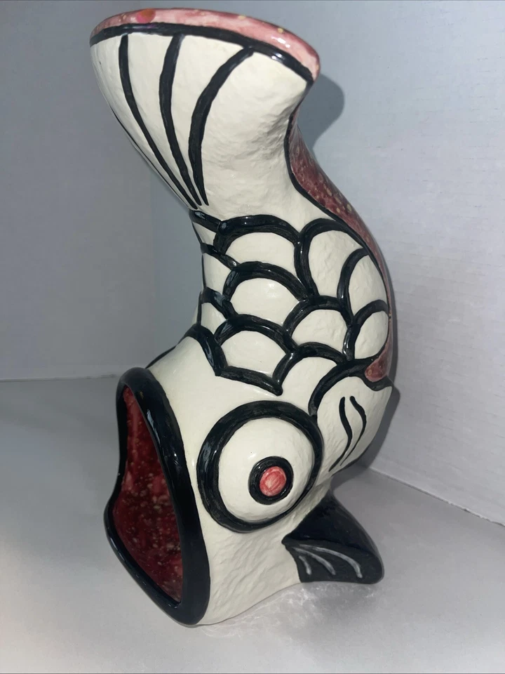 "Chimenea de mesa Tiki chimenea suculenta candelabro chimenea 11"" Fish Chiminea" Foto 4 de 4