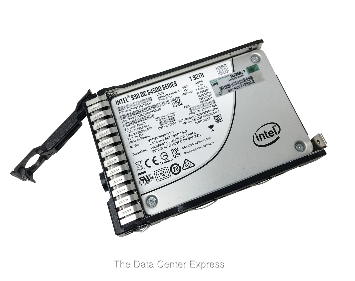 HPE 1.92TB SATA 6G RI SFF SC 2.5
