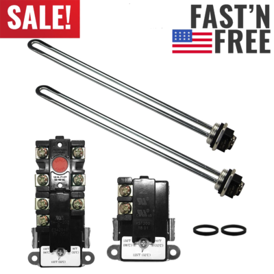 Electric Water Heater Tune up Kit Includes Two Water Heater Thermostat  Elements | eBay