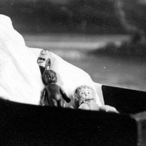 Adorable CHild WIth Black & White Baby Dolls & Palmer Cox Brownie A63