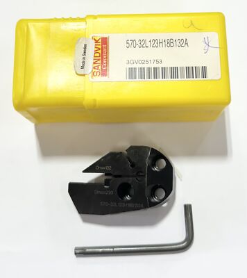 Sandvik 570-32L123H18B132A Modular Grooving Head LH System Size 32