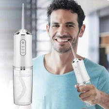 Portable Smart Electric Oral Irrigator Water Flosser 4 Jets 3 Modes Rechargeable