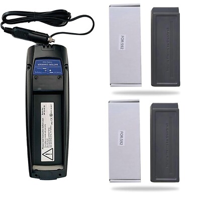 2x Type 592 battery with 1X 12-24V Scanreco 434 Battery Charger for SCANRECO 592
