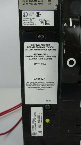 Square D LHL3640030DC1616 400A 500V 3-Pole Circuit Breaker - Picture 4 of 7