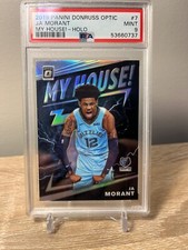 2019-20 Donruss Optic Holo Prizm My House! #7 Ja Morant RC Rookie PSA 9 MINT