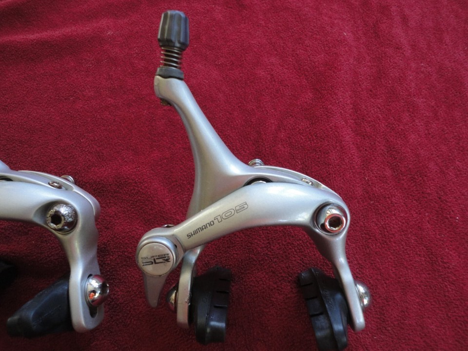 Étriers De Frein Vintage Shimano 105 Super SLR BR-1055 - Double Pivot - Argent
