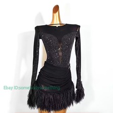 Latin Dance Competition Dress Women Performance Dress Salsa Rumba Practice Wear