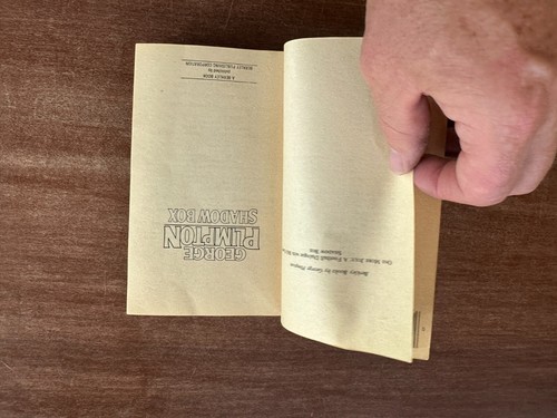 Shadow Box; George Plimpton; 1979 Berkley PB; Good with Photos - Picture 7 of 11