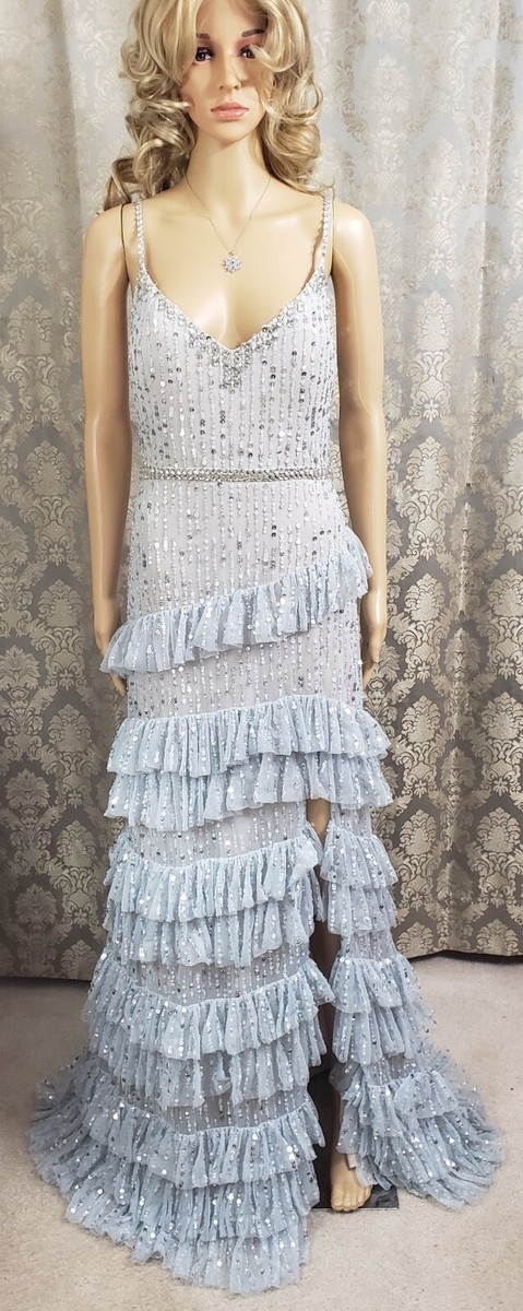 mac duggal sleeveless tiered maxi dress Mac Duggal Sleeveless Tiered Maxi Dress