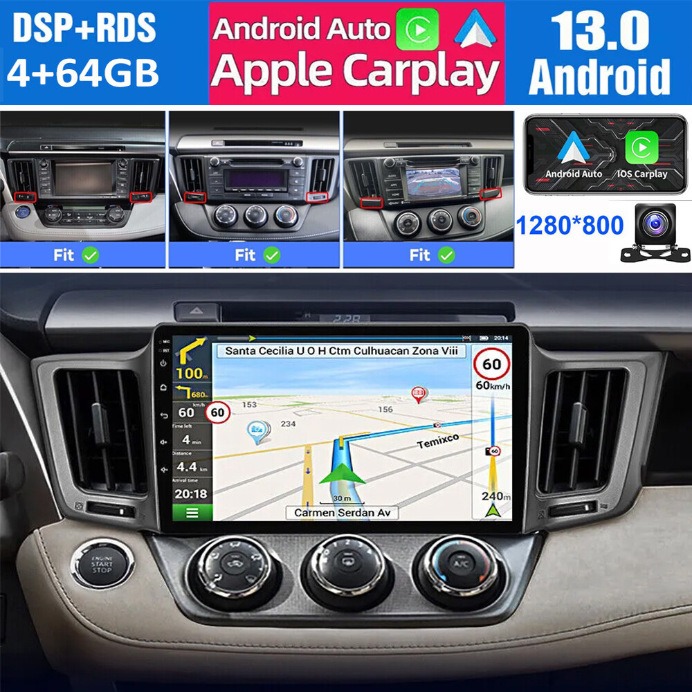 For Toyota RAV4 2013 2014 2015 2016 2017 Android13 Car Stereo Radio WIFI GPS 64G