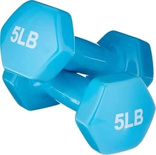 Set Juego De Pesas 5 Libras Mancuernas De Neopreno Mano Para Ejercicio Gym Mujer