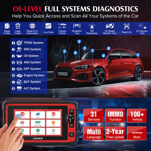 LAUNCH CRP909E CRP919E CRP919E Lite Profi KFZ OBD2 Diagnosegerät ALL SYSTEM - Bild 16 von 35