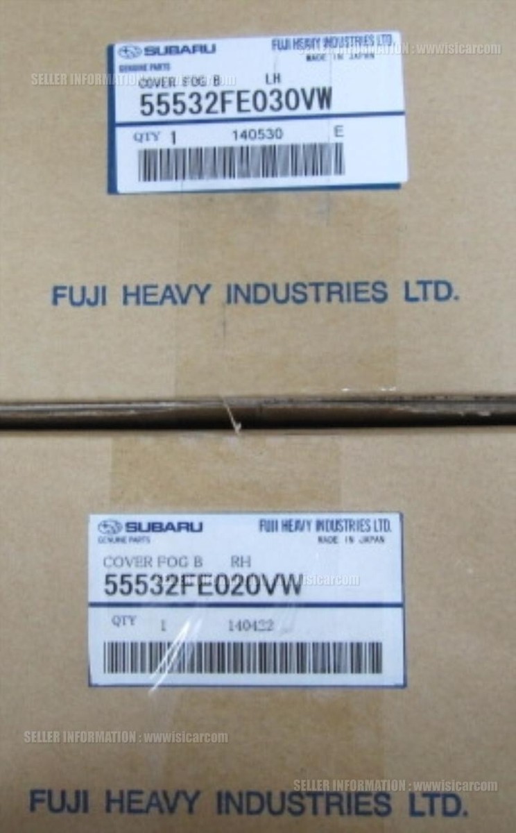 SUBARU IMPREZA WRX STi GDB COVER SET FOG LIGHT LH&RH 55532FE030VW