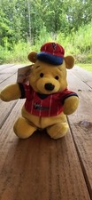 NWT Vintage DISNEY Winnie The Pooh "Baseball Pooh" Bean Bag Plush