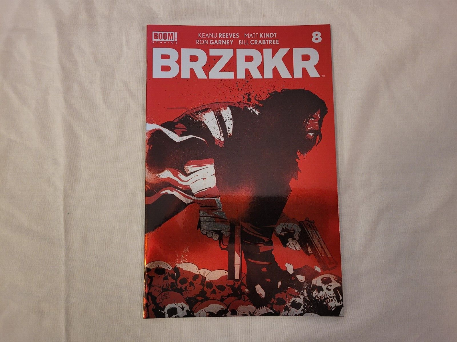 BRZRKR #8 Lee Garbett Foil Variant Cover BOOM! Studios April 2022 VF/NM