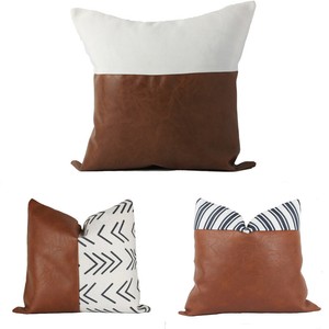 leather sofa pillow covers